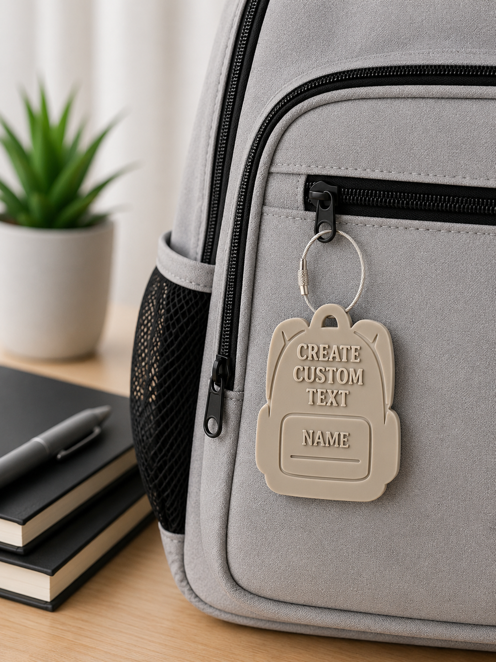 Custom NFC Backpack Tag – Tap to Share Your Information